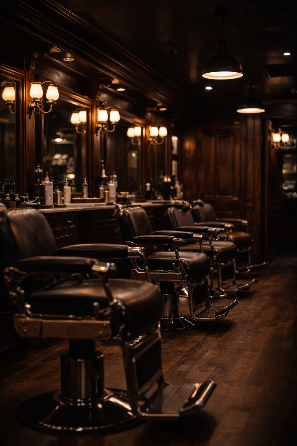 Classic slick back with clean taper