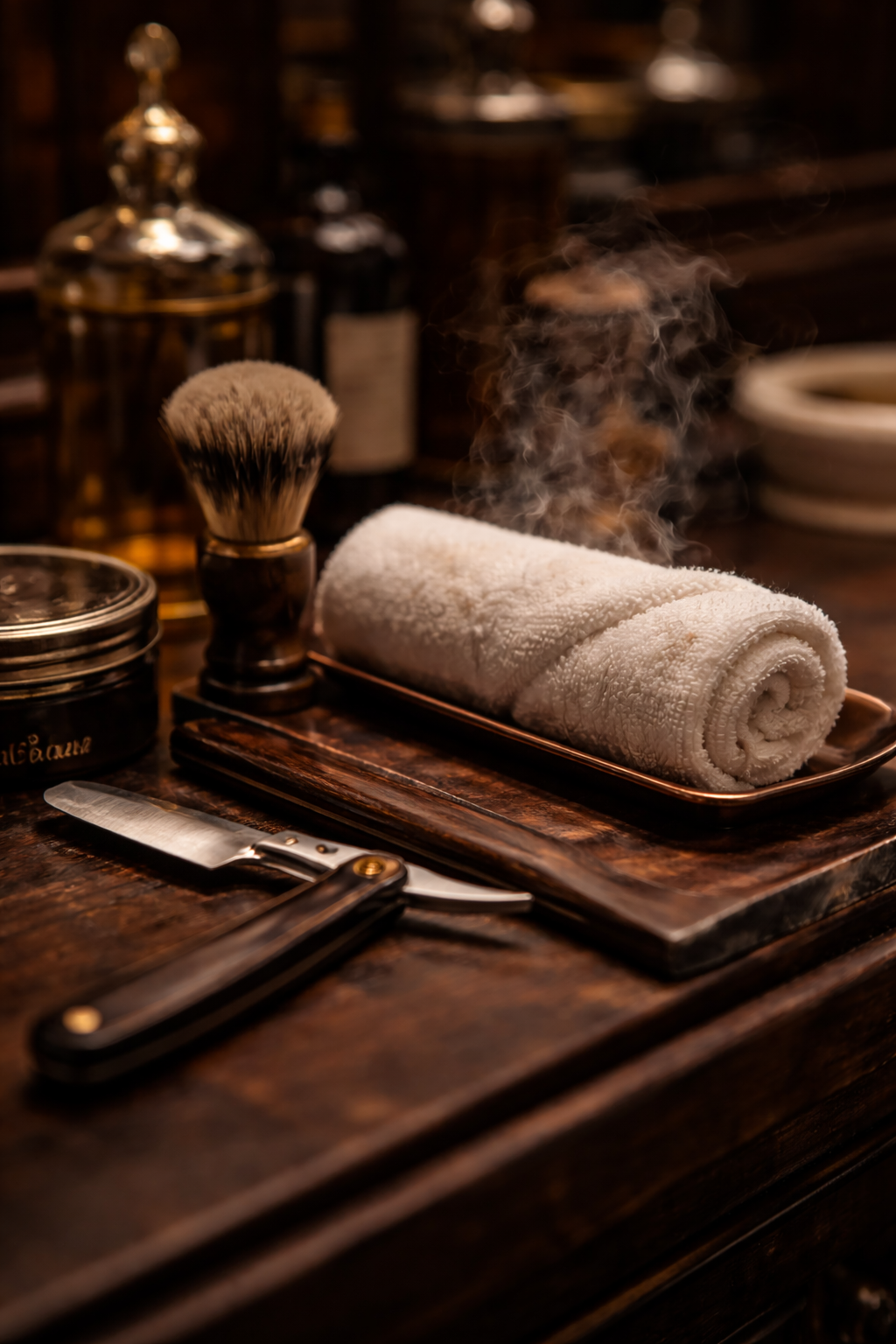 Low fade and defined beard blend